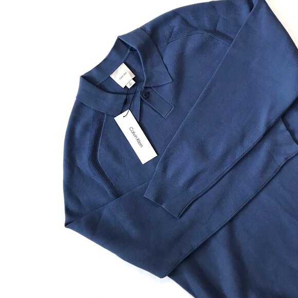 Calvin Klein Black Polo Shirt Classic Fit Med NWT - Picture 3 of 7